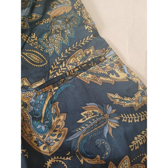 DR2 Daniel Rainn Satin Blazer Jacket Women’s S Black Paisley Luxe - Picture 5 of 7